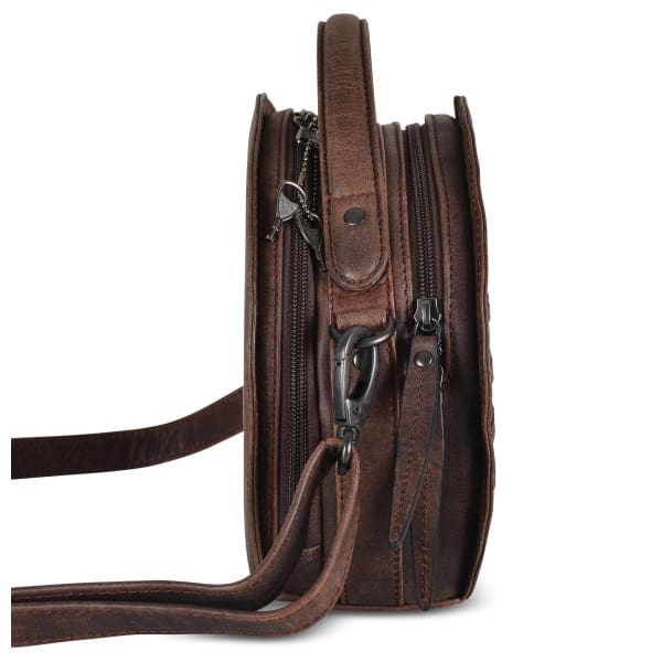 NEW Oaklee Gorgeous Leather Concealed Carry Cantina Purse with Crossbody Strap - Purse
