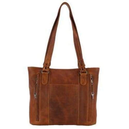 Lady Conceal New Peyton Leather Conceal Carry Lockable Tote - Hiding Hilda, LLC