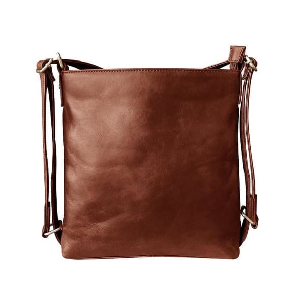 Roma Leather Lockable Wax Leather Satchel Backpack to Crossbody CCW Pu –  Hiding Hilda, LLC