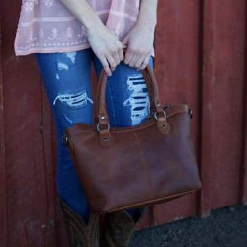 New Sassy Sadie Leather Concealed Carry Satchel to Crossbody Handbag - NEW - Hiding Hilda, LLC