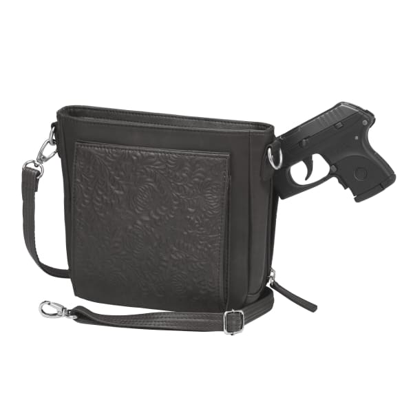Pietra Black Leather Boho sling purse, Reduced price!
