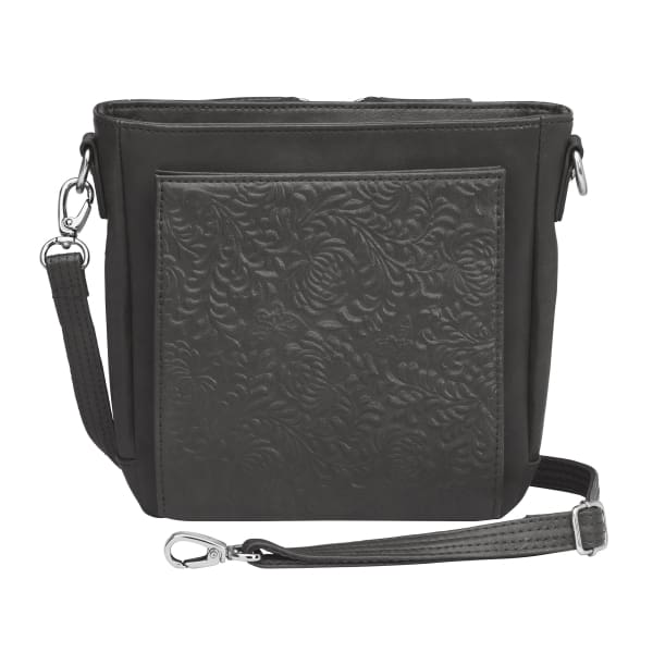 NEW Washable Leather Mini Bobo with Built-in Wallet Crossbody Purse - Black - Crossbody