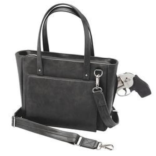 NEW Washable Traditional Leather Tote with Built-In Wallet - Tote