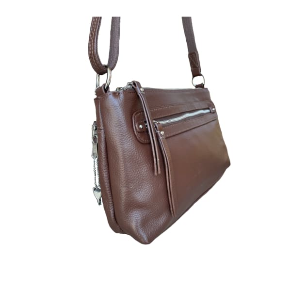 Roma leather locking concealment purse hot sale