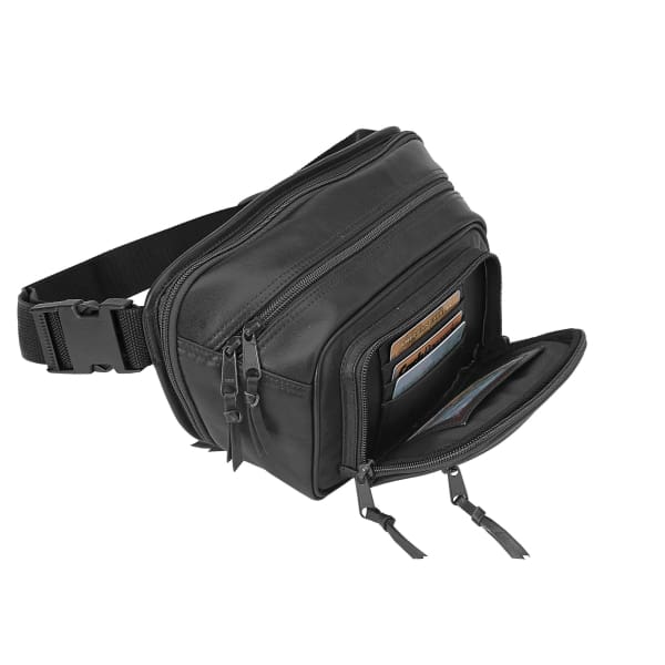 Roma Leather Unisex Expanded Leather Conceal Carry Fanny Pack - NEW - Hiding Hilda, LLC