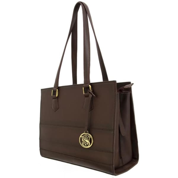 S & W Leather NEW Structured Over the Shoulder Leather Concealed Carry Handbag - Hiding Hilda, LLC