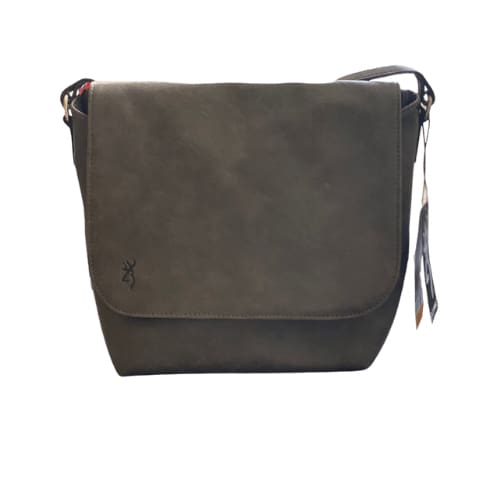 Sierra Lockable Browning Concealed Carry Shoulder Purse - Gray - Purse