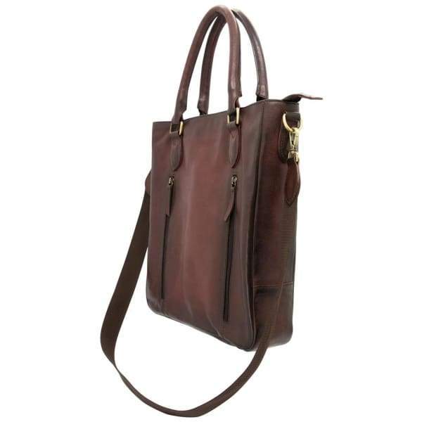 Smith & Wesson New Leather Fat Tote Concealed Carry Vertical Work Bag - Hiding Hilda, LLC