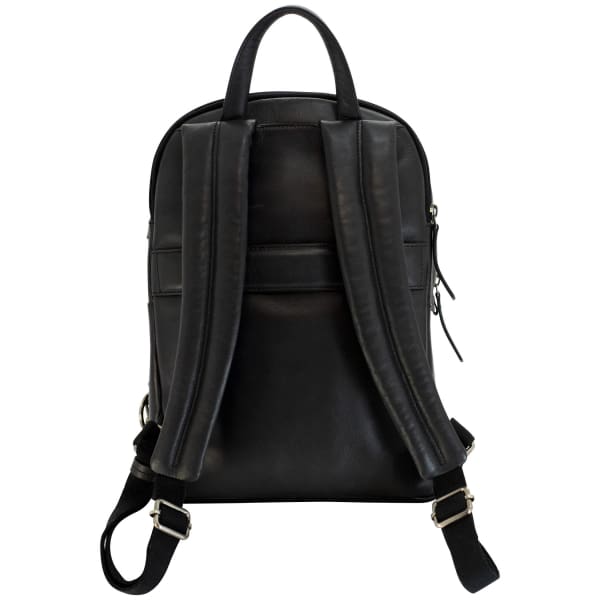 Sleek outlet leather backpack