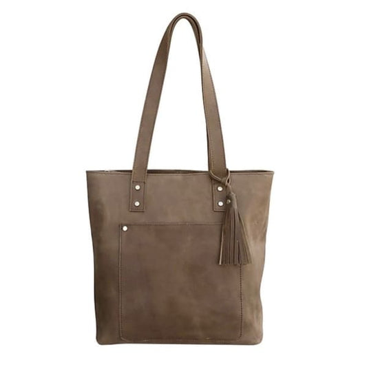 Soft Genuine Leather Conceal Carry Lockable Tote - by Roma Leather - Hiding Hilda, LLC