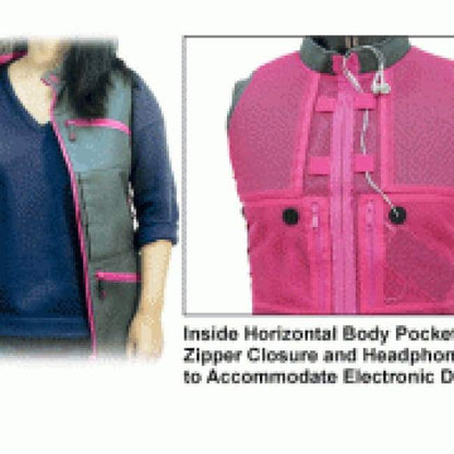 UTG - Female Huntress Vest - Gray and Pink - Hiding Hilda, LLC